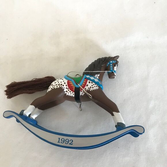VTG Hallmark Keepsake Collector Series Ornament 1992 Rocking Horse - Picture 6 of 9